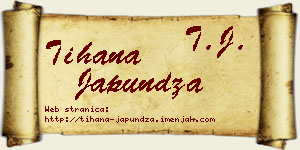 Tihana Japundža vizit kartica